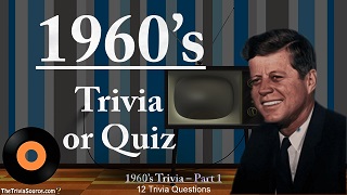 1960s Interactive Trivia Questions or Quiz Thumbnail Image