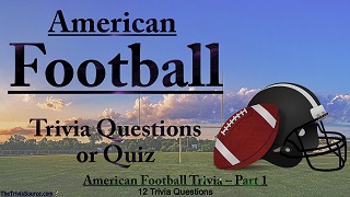 NFL American Football Trivia Questions or Quiz Thumbnail Image