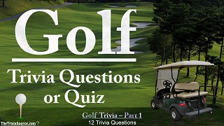 Golf Interactive Trivia Questions or Quiz Thumbnail Image
