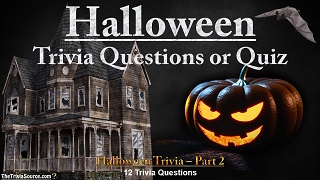 Halloween Interactive Trivia Questions or Quiz Thumbnail Image