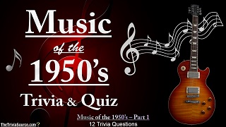 Music of the 1950's Interactive Trivia Questions or Quiz Thumbnail Image