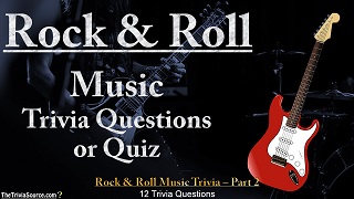 Rock & Roll Music Interactive Trivia Questions or Quiz Thumbnail Image