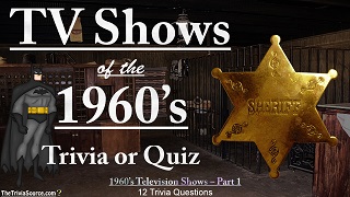 TV Shows of the 1960's Interactive Trivia Questions or Quiz Thumbnail Image