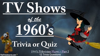 TV Shows of the 1960's Interactive Trivia Questions or Quiz Thumbnail Image