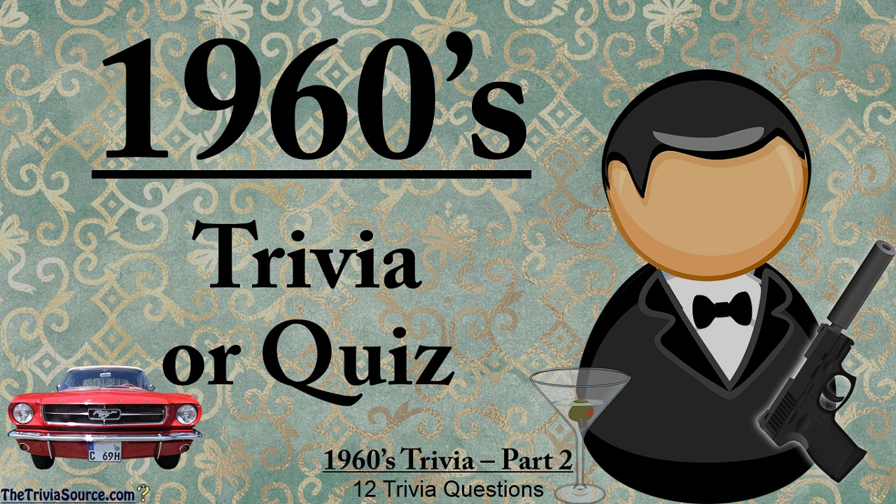 1960's Interactive Trivia Questions or Quiz Thumbnail