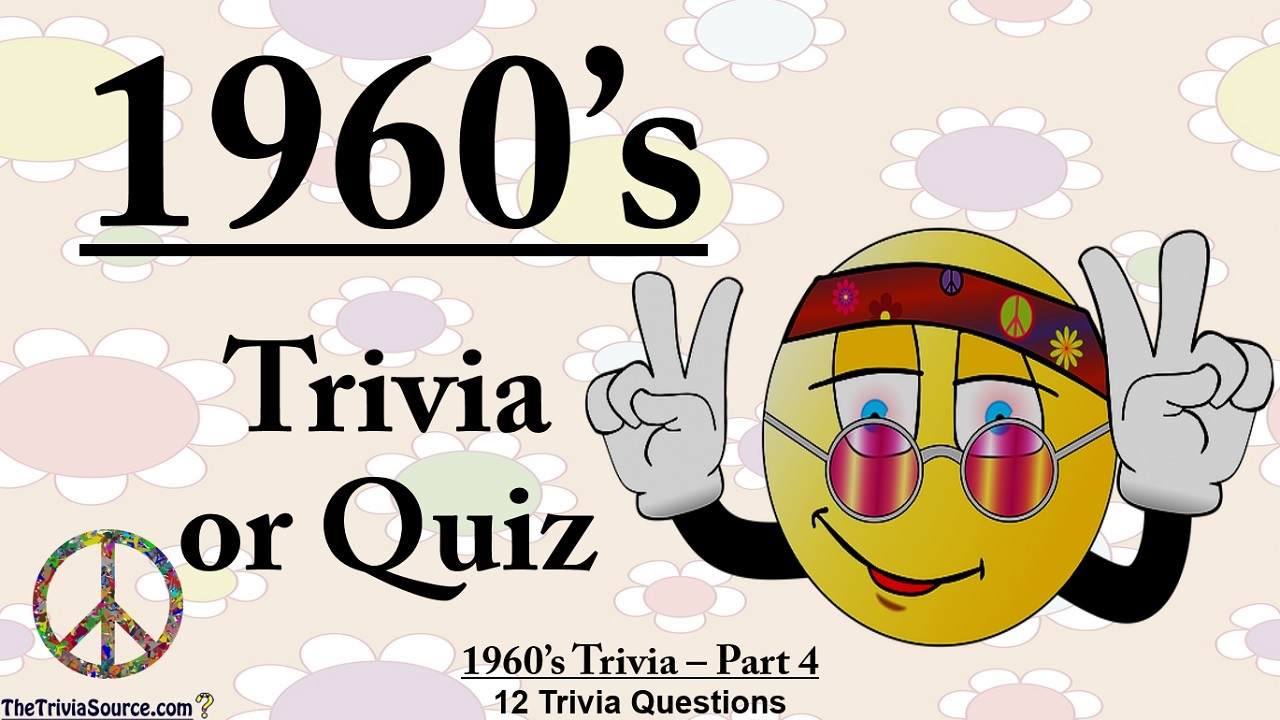 1960's Interactive Trivia Questions or Quiz Thumbnail