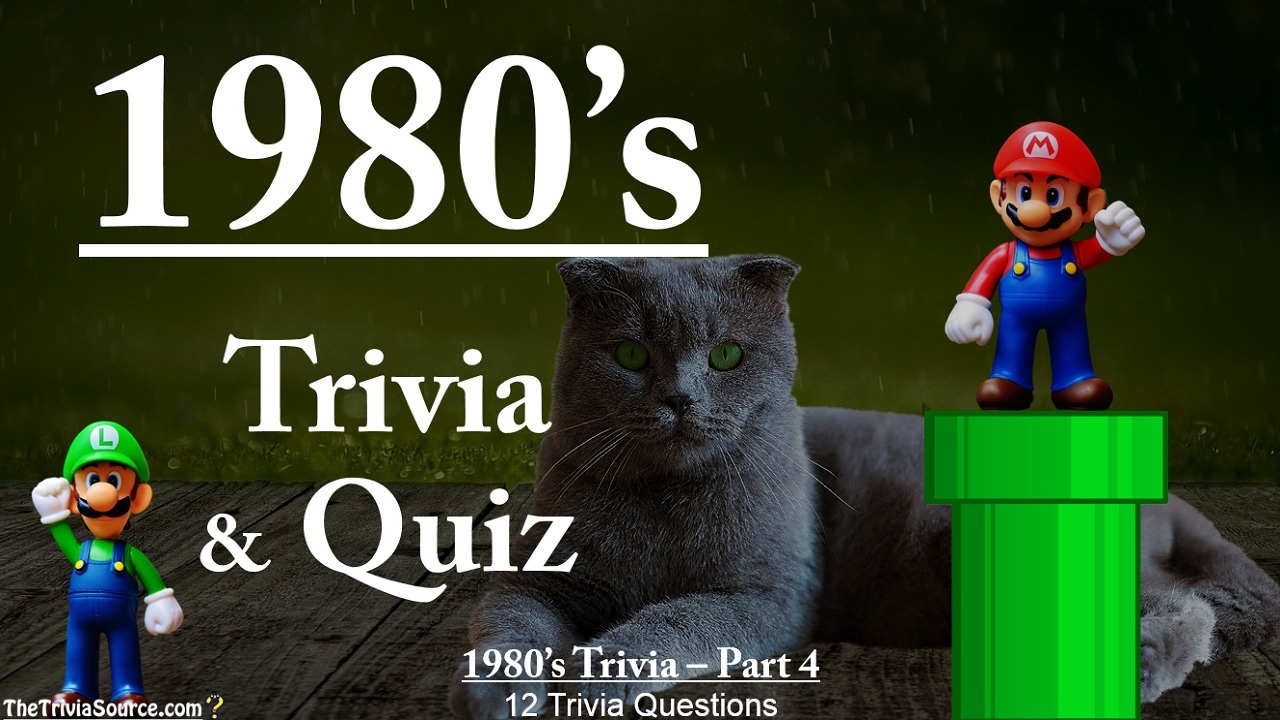 1980's Interactive Trivia Questions or Quiz Thumbnail