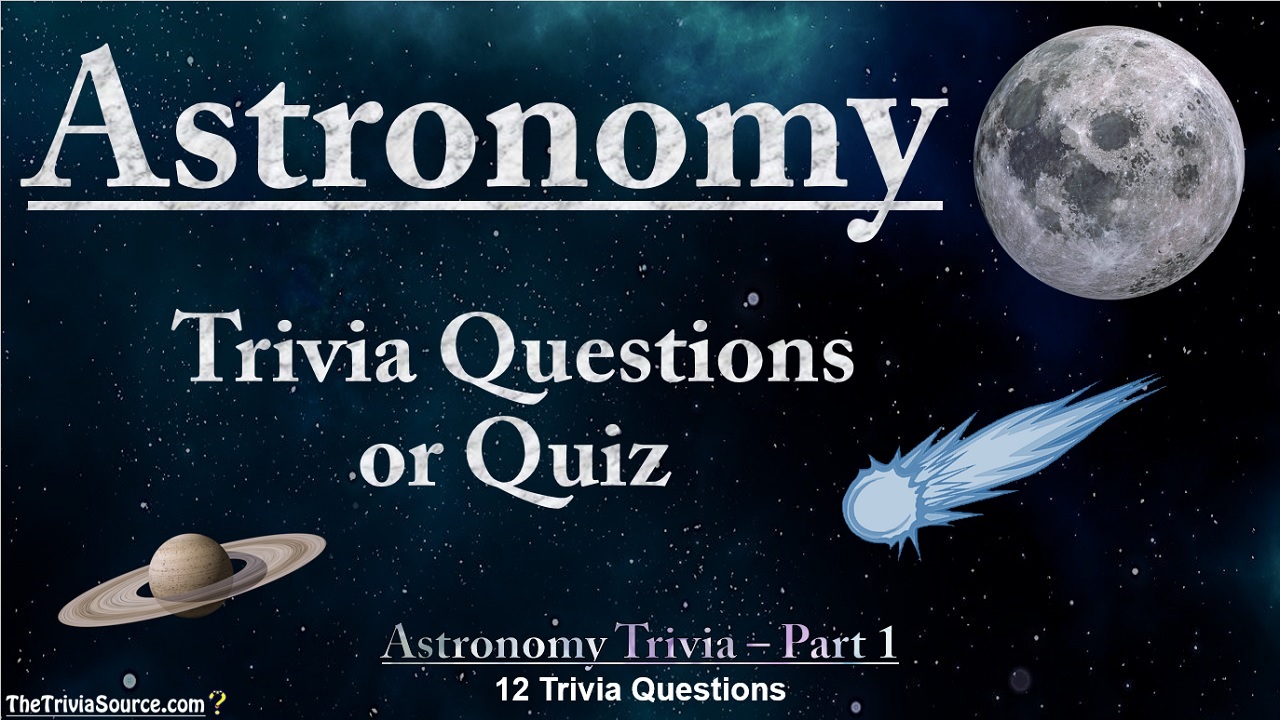 Astronomy Interactive Trivia Questions or Quiz Thumbnail