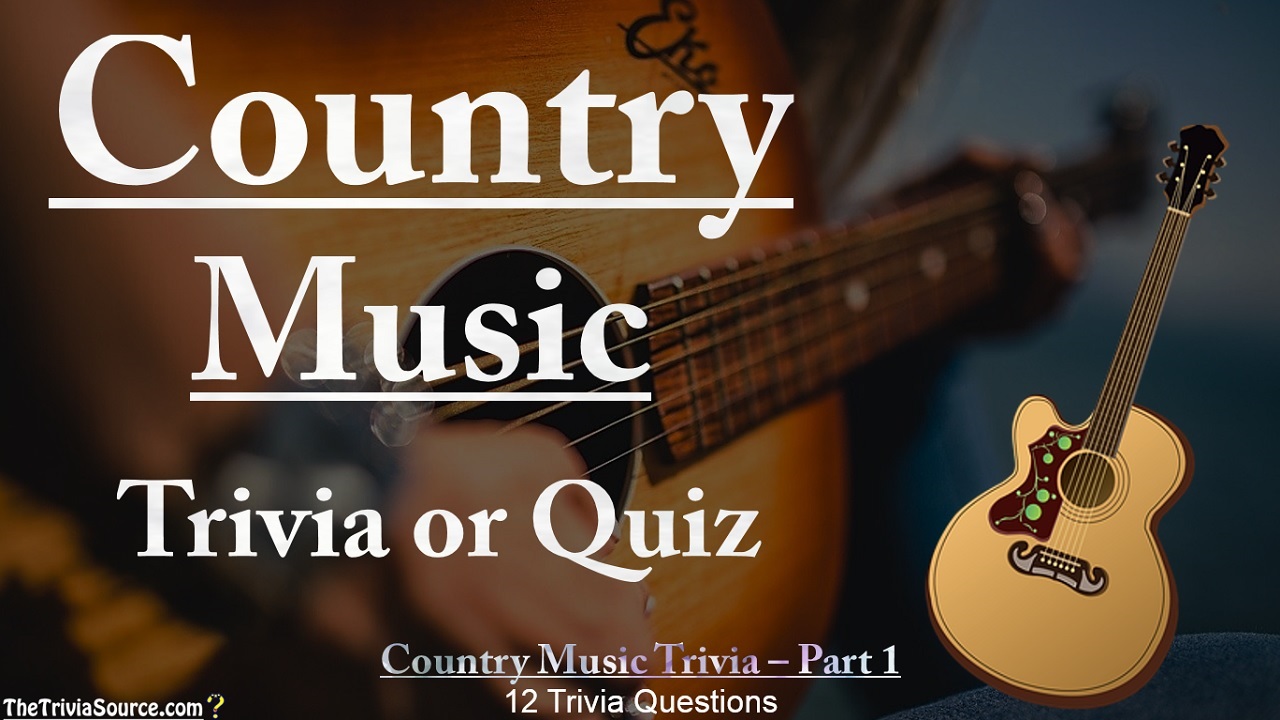 Country Music Interactive Trivia Questions or Quiz Thumbnail