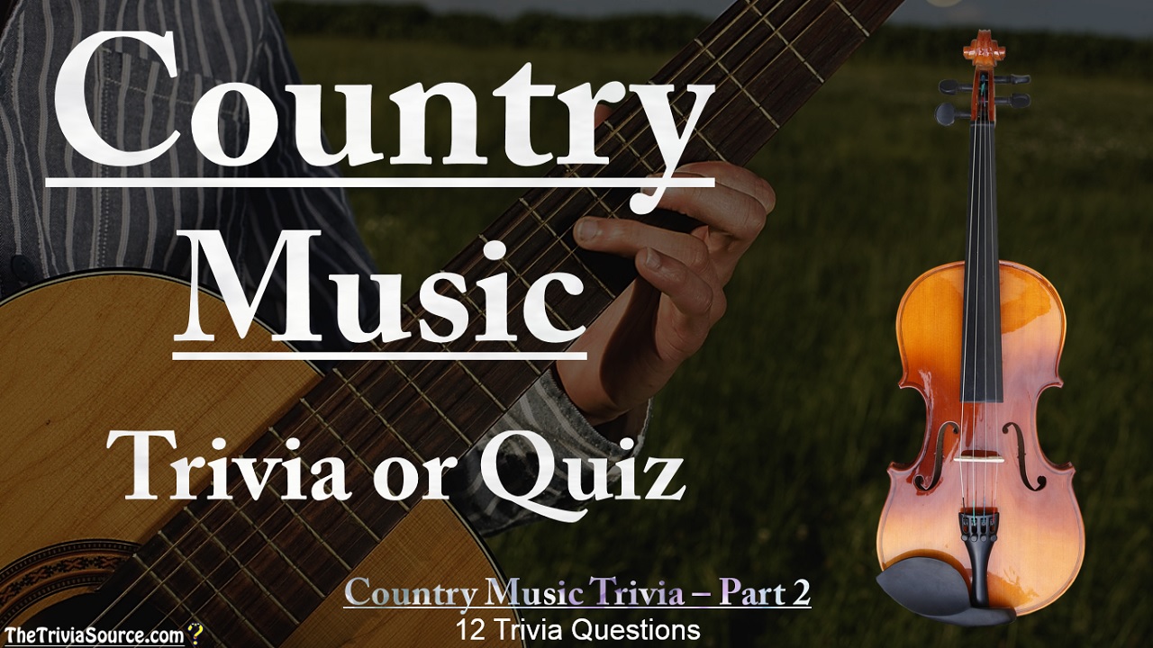 Country Music Interactive Trivia Questions or Quiz Thumbnail