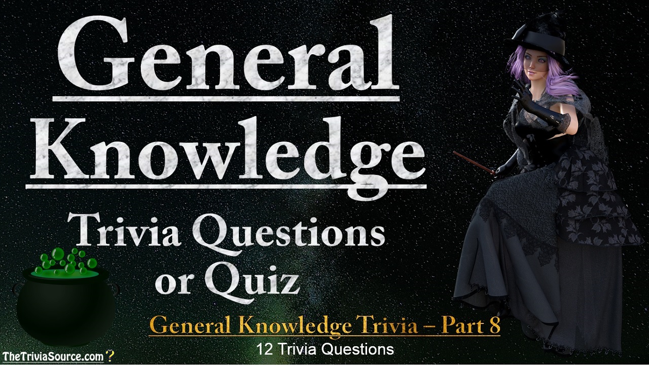 General Knowledge Interactive Trivia Questions or Quiz Thumbnail