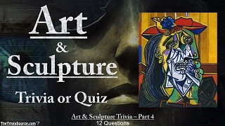 Art & Sculpture Interactive Trivia Questions or Quiz Thumbnail Image