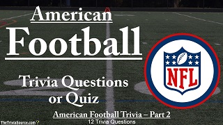 NFL American Football Trivia Questions or Quiz Thumbnail Image