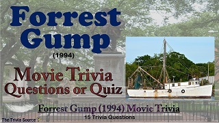 Forrest Gump Trivia Questions or Quiz Thumbnail Image