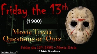 Friday the 13th Movie Trivia Questions or Quiz Thumbnail Image