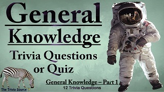 General Knowledge Interactive Trivia Questions or Quiz Thumbnail Image
