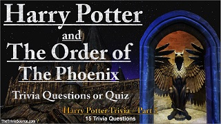 Harry Potter and The Order of the Phoenix Interactive Movie Trivia Questions or Quiz Thumbnail Image