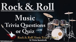 Rock and Roll Music Trivia Questions or Quiz Thumbnail Image