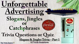 Advertising Slogans Jingles or Catchphrase Trivia Questions or Quiz Thumbnail Image