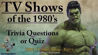 1980s TV Shows Trivia Questions or Quiz Thumbnail Image