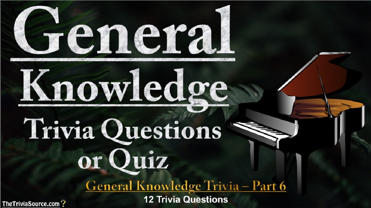 General Knowledge Interactive Trivia Questions or Quiz Thumbnail