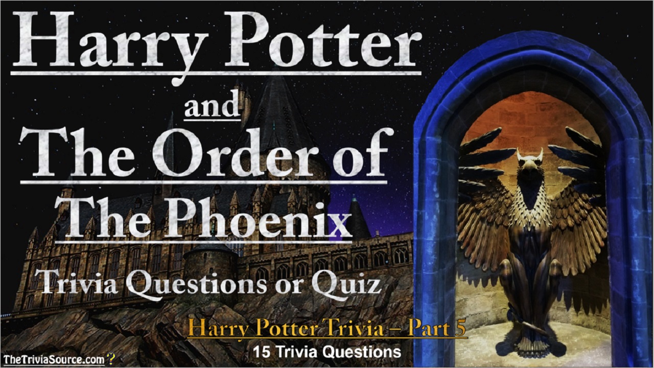 Harry Potter and The Order of the Phoenix Interactive Movie Trivia Questions or Quiz Thumbnail