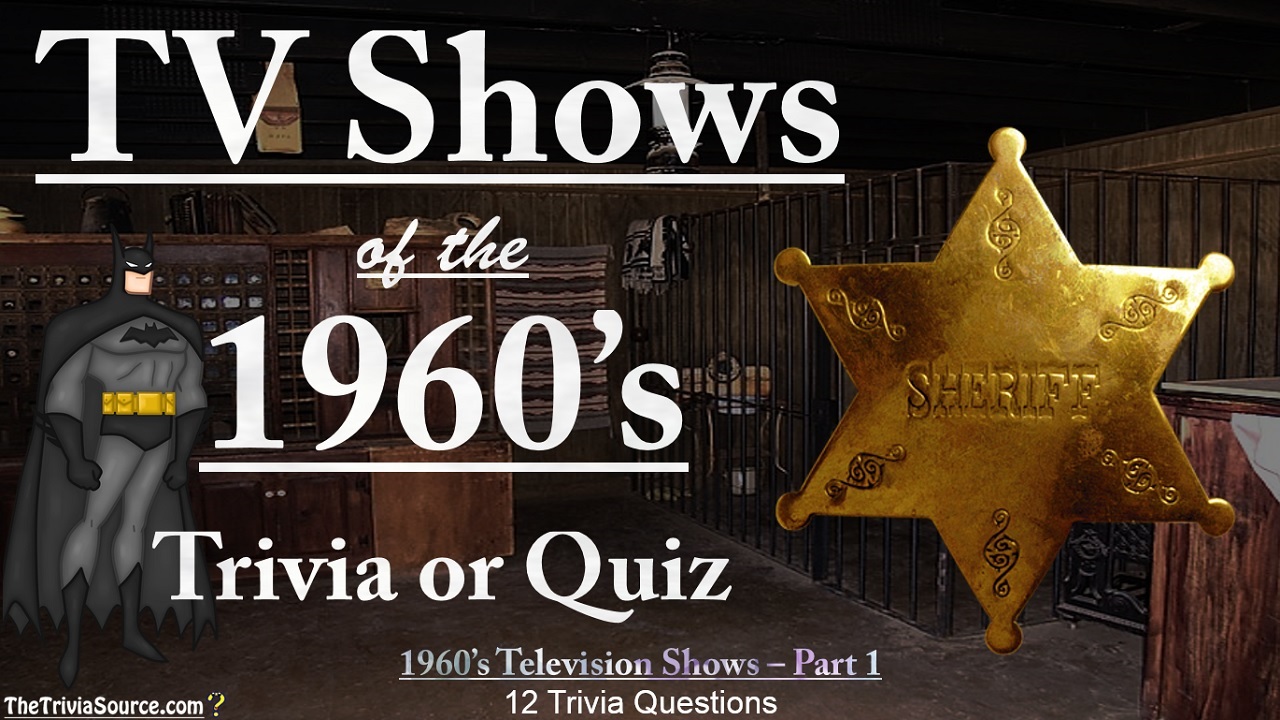 TV Shows of the 1960's Interactive Trivia Questions or Quiz Thumbnail